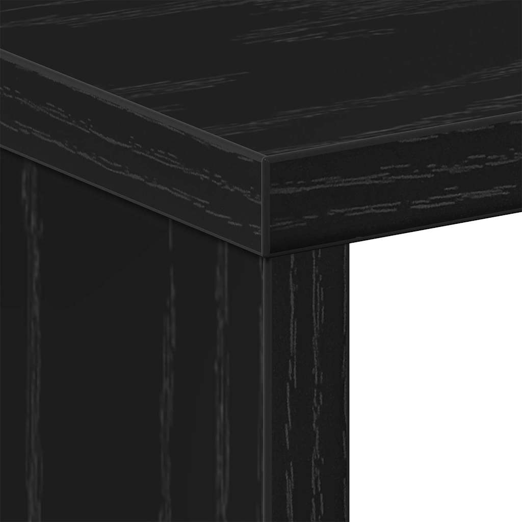 Bedside Cabinet Black oak 50 x 30 x 51,5 cm Engineered wood