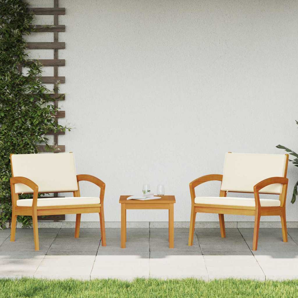 Garden Chair 2 pcs Brown Solid Acacia wood