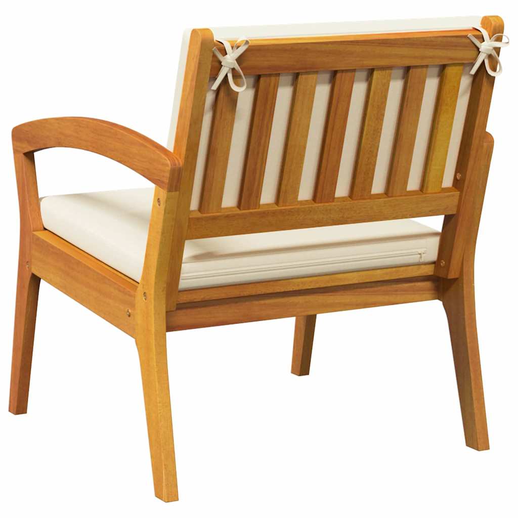 Garden Chair 2 pcs Brown Solid Acacia wood