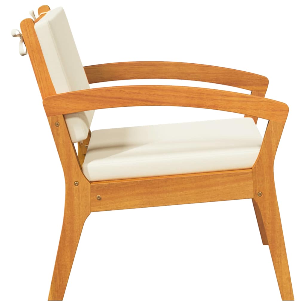 Garden Chair 2 pcs Brown Solid Acacia wood