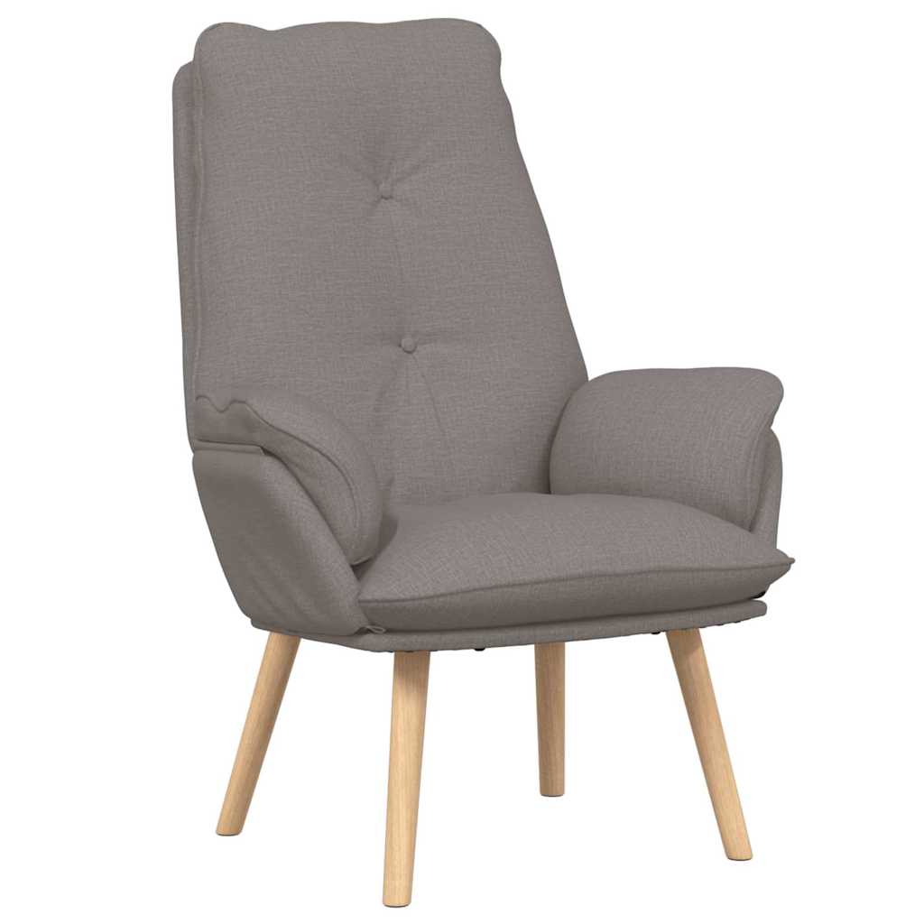 Relaxing Chair Taupe 69 x 74 x 93 cm Fabric