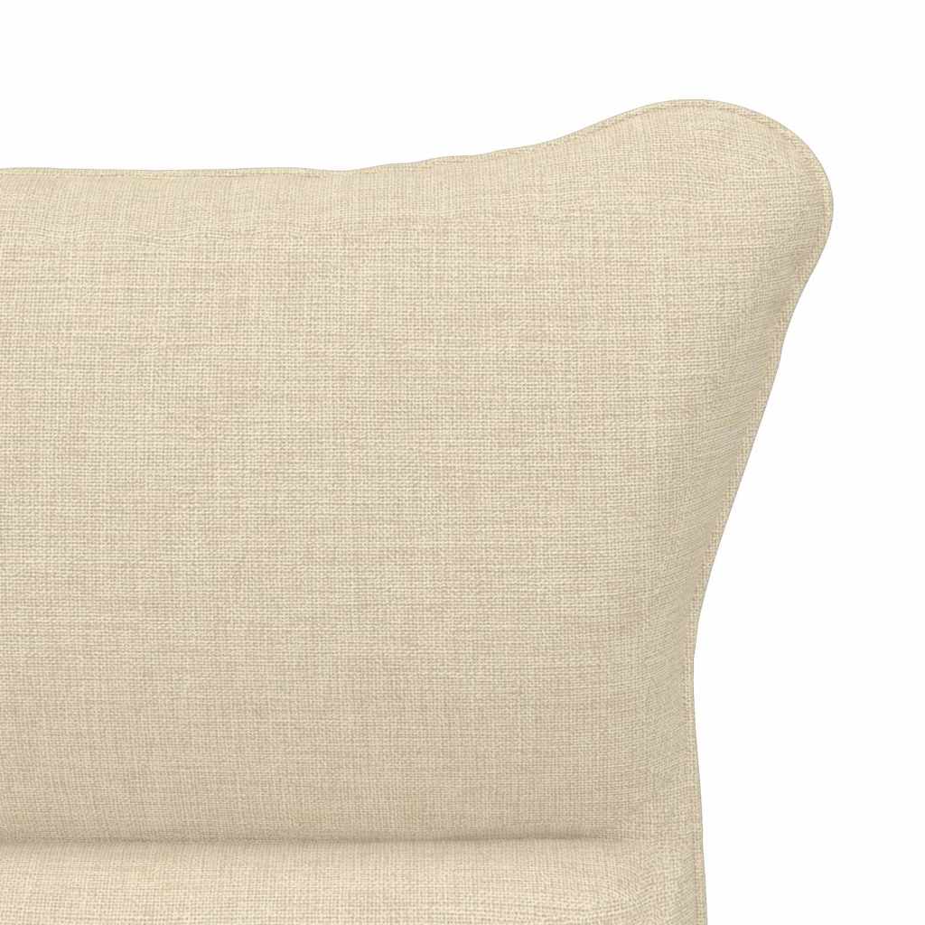 Relaxing Chair Cream 69 x 74 x 93 cm Fabric