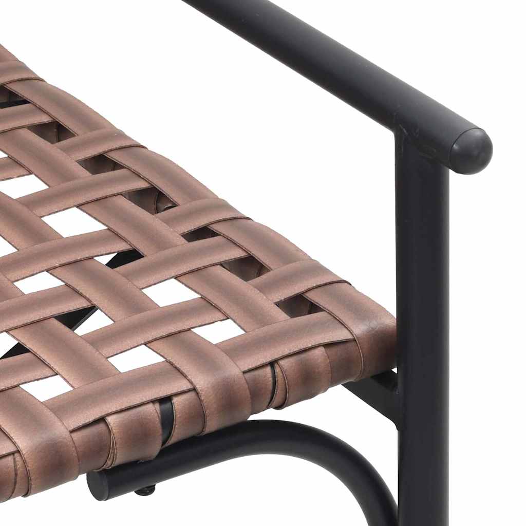 Garden Chair Black 113 x 79 x 75cm Poly Rattan