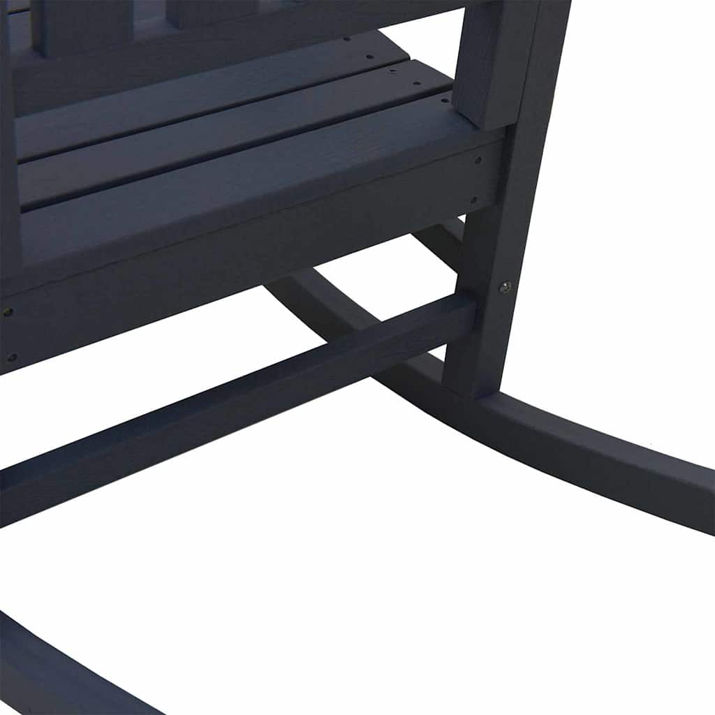 Garden Rocking Chair 3 pcs Navy 38 x 38 x 46cm Plastic