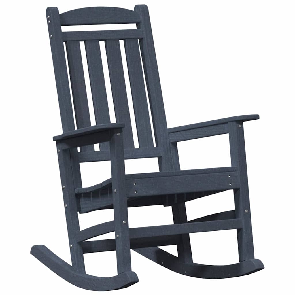Garden Rocking Chair 3 pcs Navy 38 x 38 x 46cm Plastic