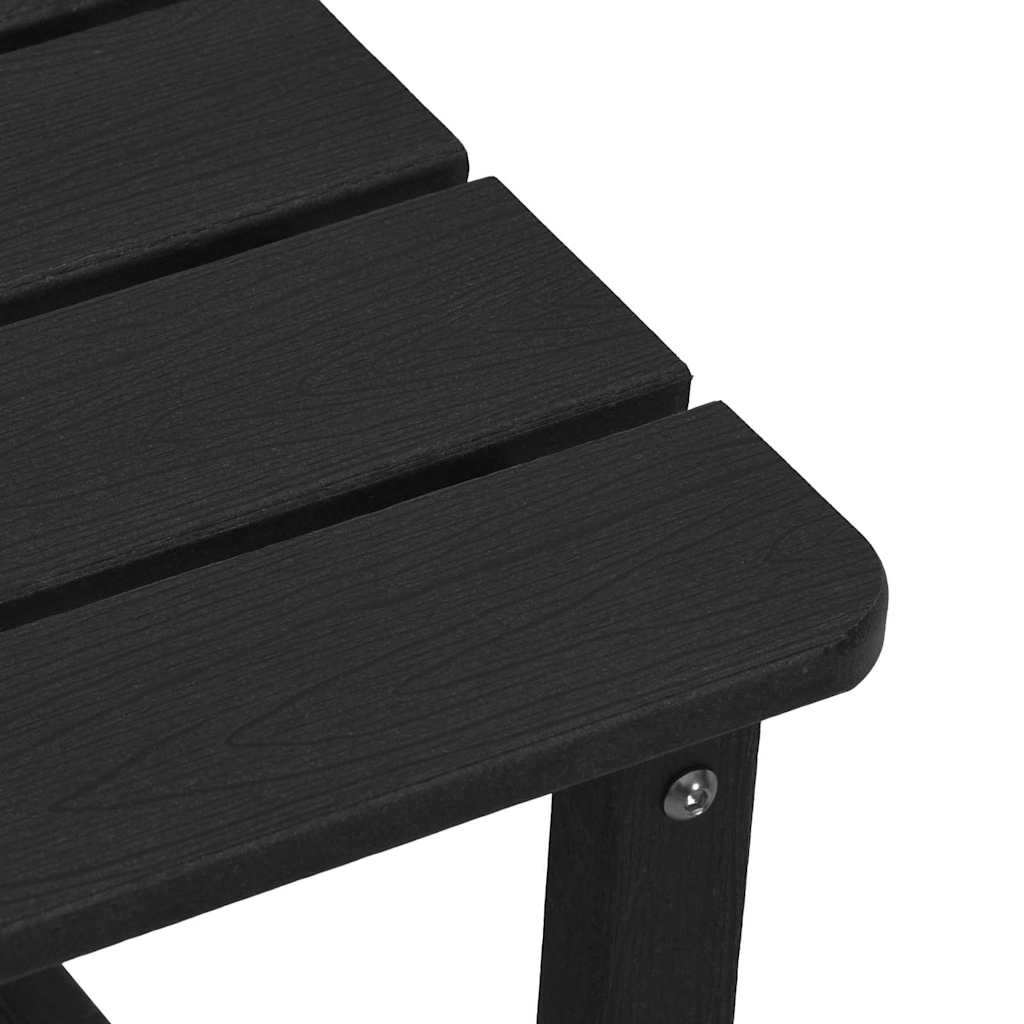 Garden Rocking Chair 3 pcs Black 38 x 38 x 46cm Plastic