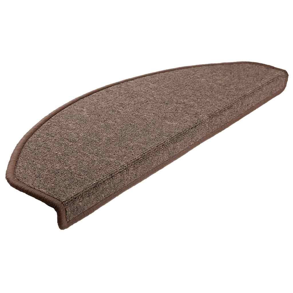 Stair Mats 20 pcs Coffee Brown 65x24x4 cm