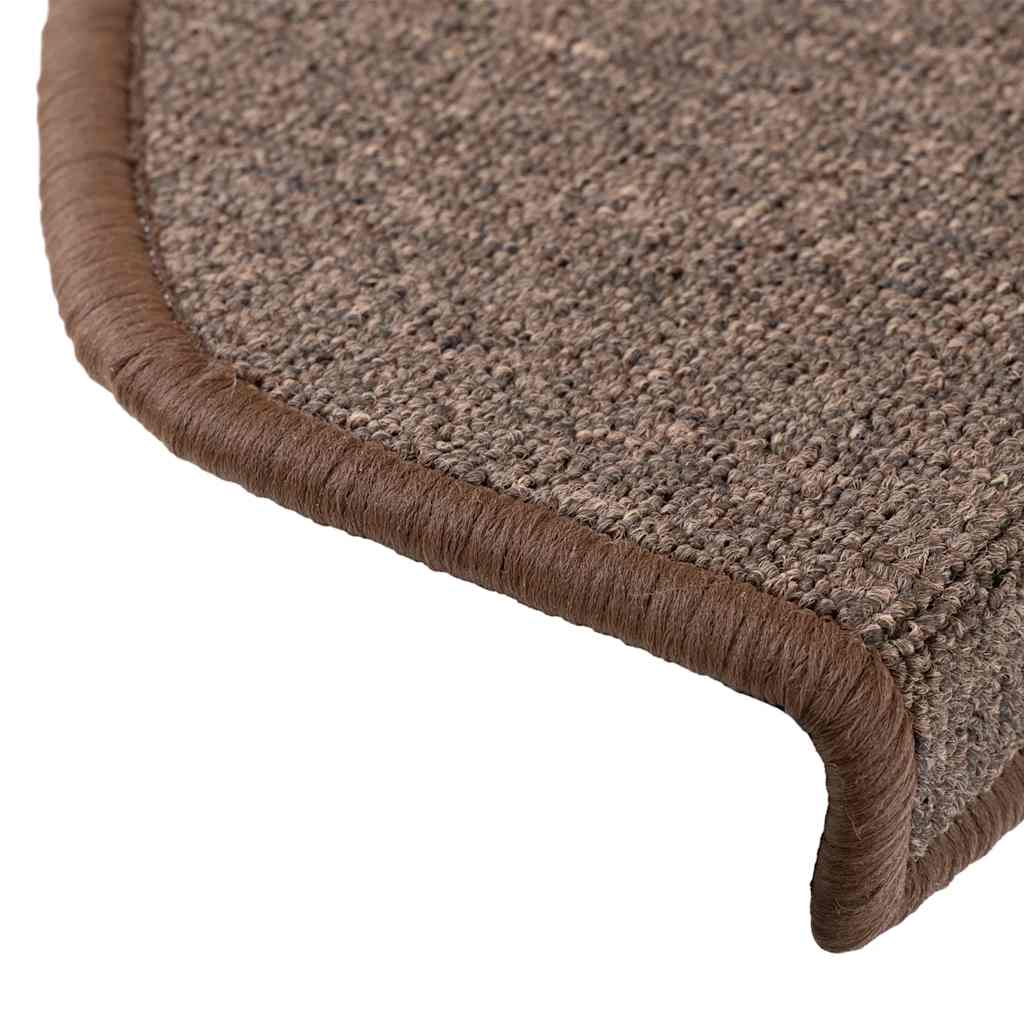 Stair Mats 20 pcs Coffee Brown 65x24x4 cm